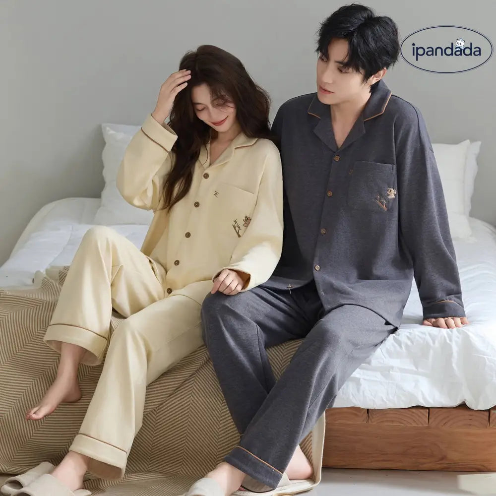 パジャマ カップル 厚手 新作 部屋着 セット ID4159