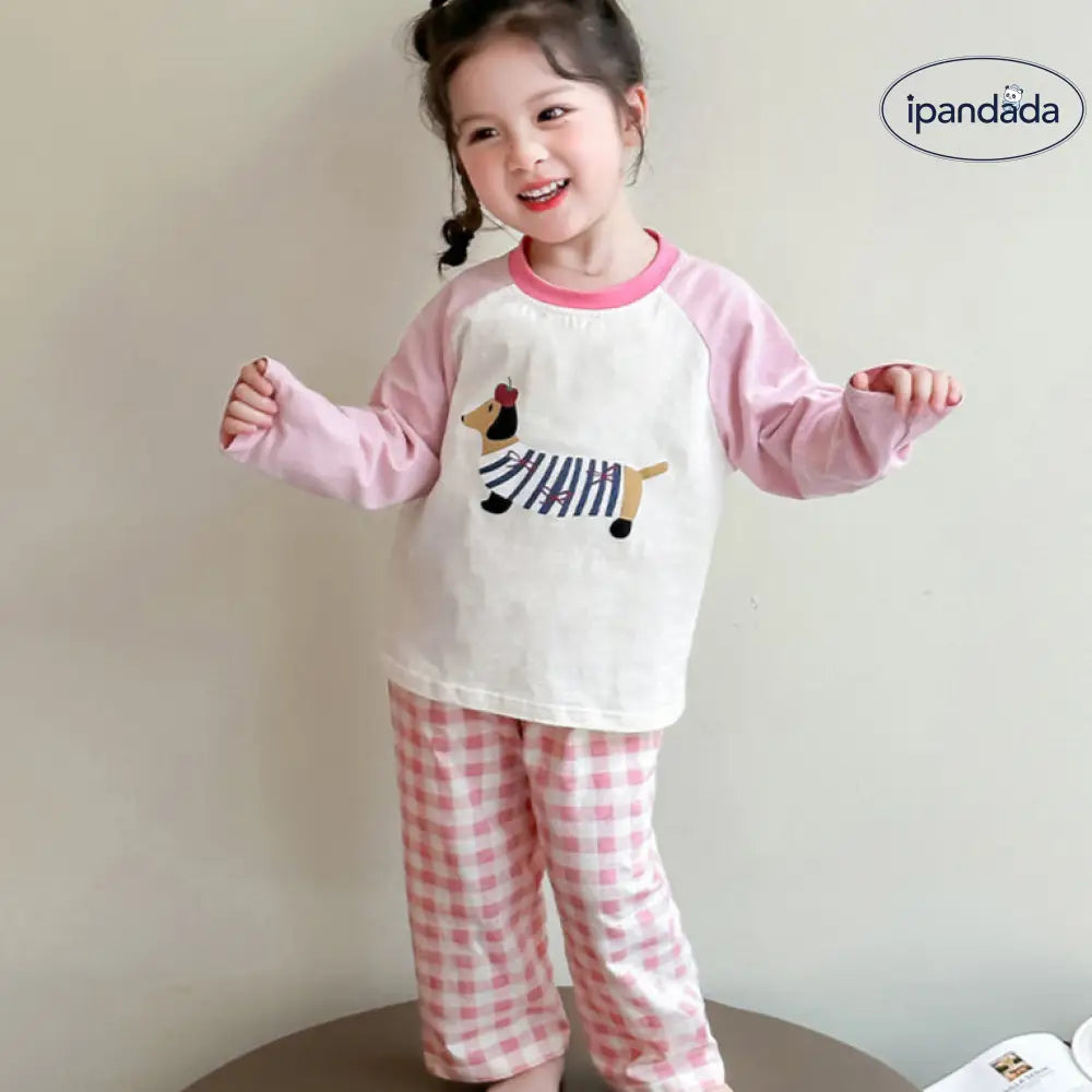 ID450 パジャマ キッズ 長袖 ルームウェア 寝巻 上下セット 女の子 春 80cm 90cm 100cm 110cm 120cm 130cm 140cm 韓国 風 セットアップ 子供 ジュニア 幼稚園 やわらか おしゃれ 子供服