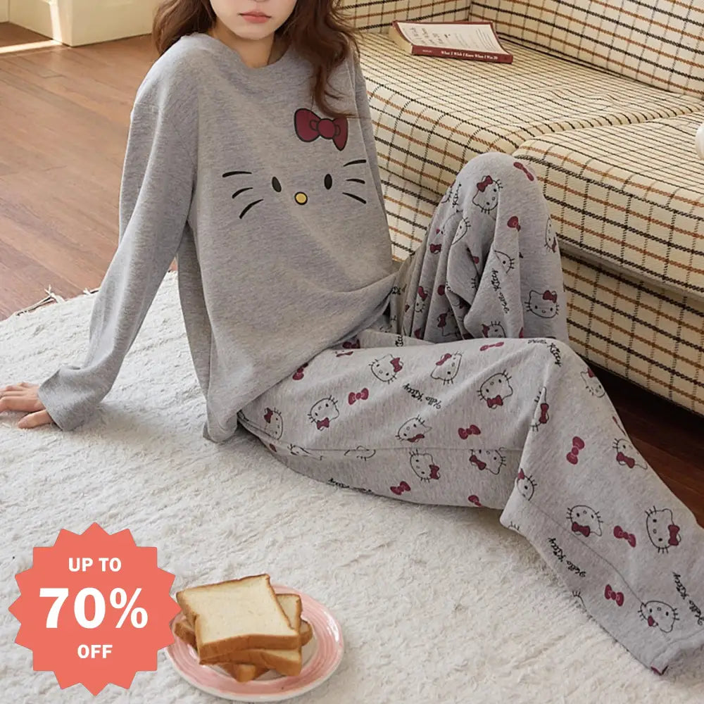 パジャマ プルオーバー 長袖 あったか ルームウェア 上下セット セットアップ 部屋着 キャラクター 2点セット かわいい リラックス 大人可愛い プレゼント ID4107 レディース＞セットアップ