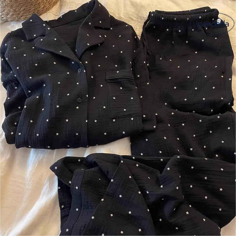 パジャマ レディース 春秋 長袖 セット 韓国系 高級感 クロスボーダー ルームウェア 大きいサイズ 新作 ID4324