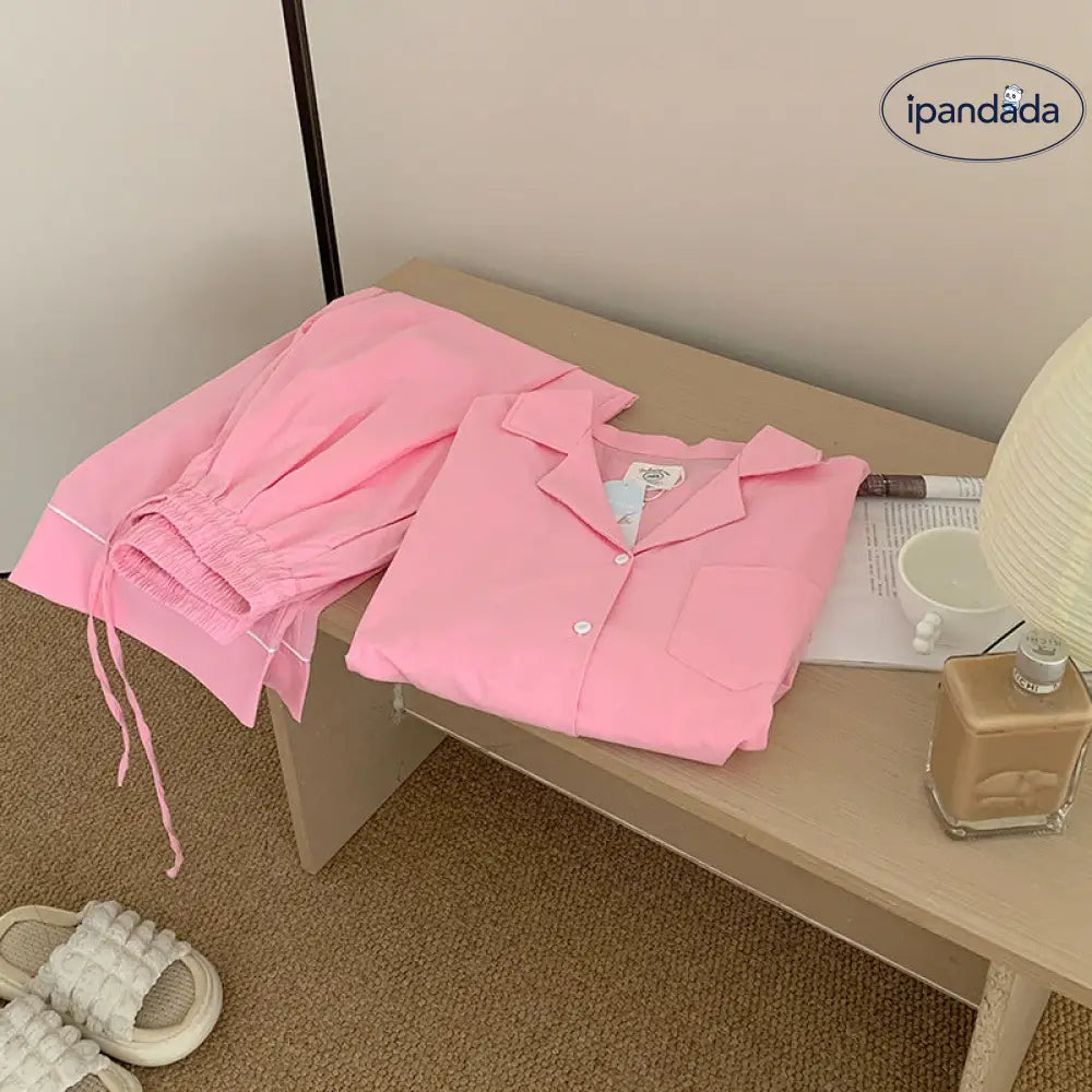 パジャマ レディース 綿素材 秋用  長袖 長ズボン ゆったり 外出可能 ルームウェア セットアップ ペア ID2575