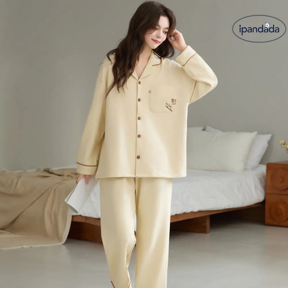 パジャマ レディース 秋冬 保温 長袖 ルームウェア ゆったり 大きいサイズ セット ID3590