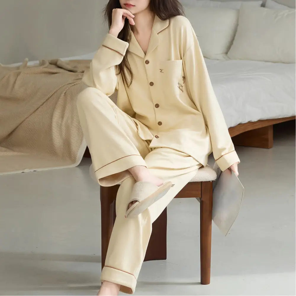 パジャマ レディース 秋冬 保温 長袖 ルームウェア ゆったり 大きいサイズ セット ID3590