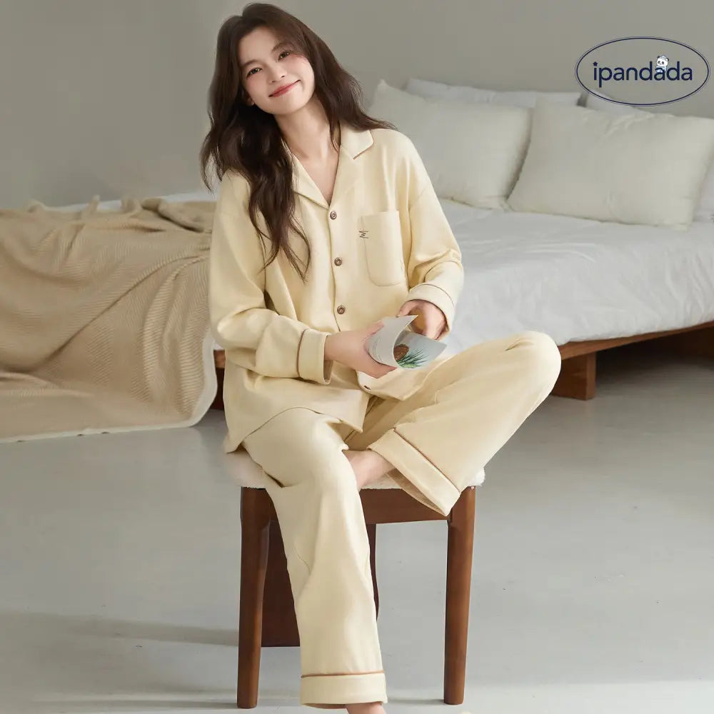 パジャマ レディース 秋冬 保温 長袖 ルームウェア ゆったり 大きいサイズ セット ID3590