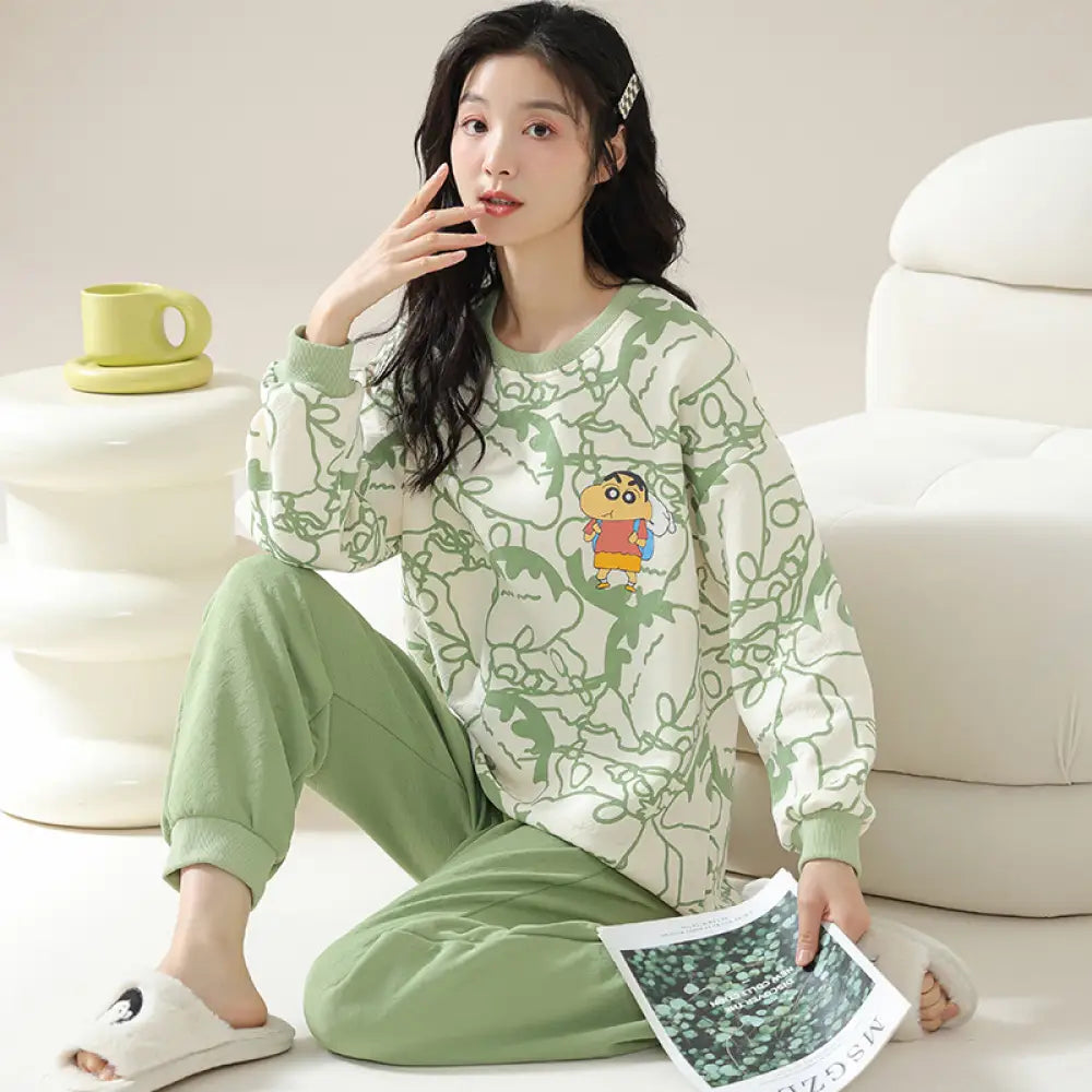 パジャマ レディース 秋 冬 暖かい 厚手 キルティング 中綿 キルトニット ルームウェア コットン100％ 上下セット 冷え性対策 部屋着 快眠 ホームウェア セットアップ 長袖 長ズボン ゆったり 体型カバー ふんわり 肌にやさしい