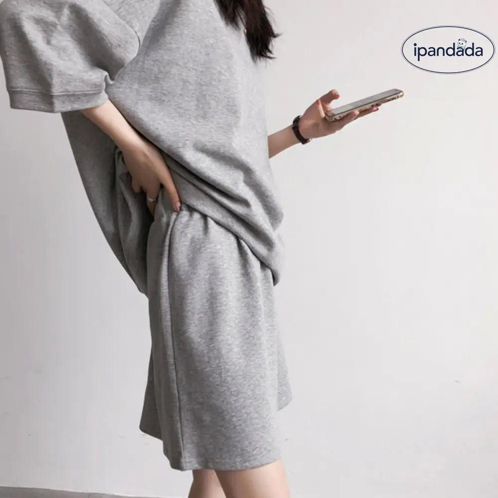 ID1061 パジャマ レディース スポーツ ホームウェア 外出対応 おしゃれ 半袖Tシャツ カジュアル2点セット ハイウエスト プラスサイズショートパンツ 外出着＞セットアップ