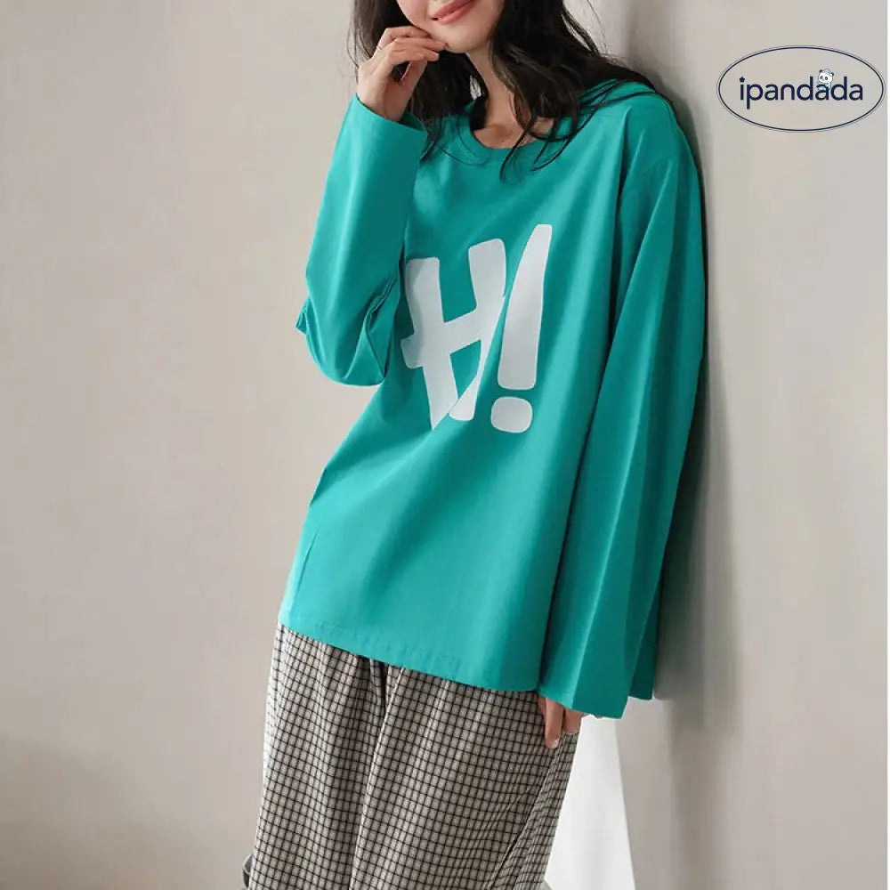パジャマ レディース 長袖 Tシャツ チュニック 綿 チェック コットン プルオーバー 春 秋 ピンク グリーン ルームウェア 2点セット ナイトウェア 上下セット セットアップ ゆったり ロングパンツ お出かけ 韓国風 お洒落 部屋着