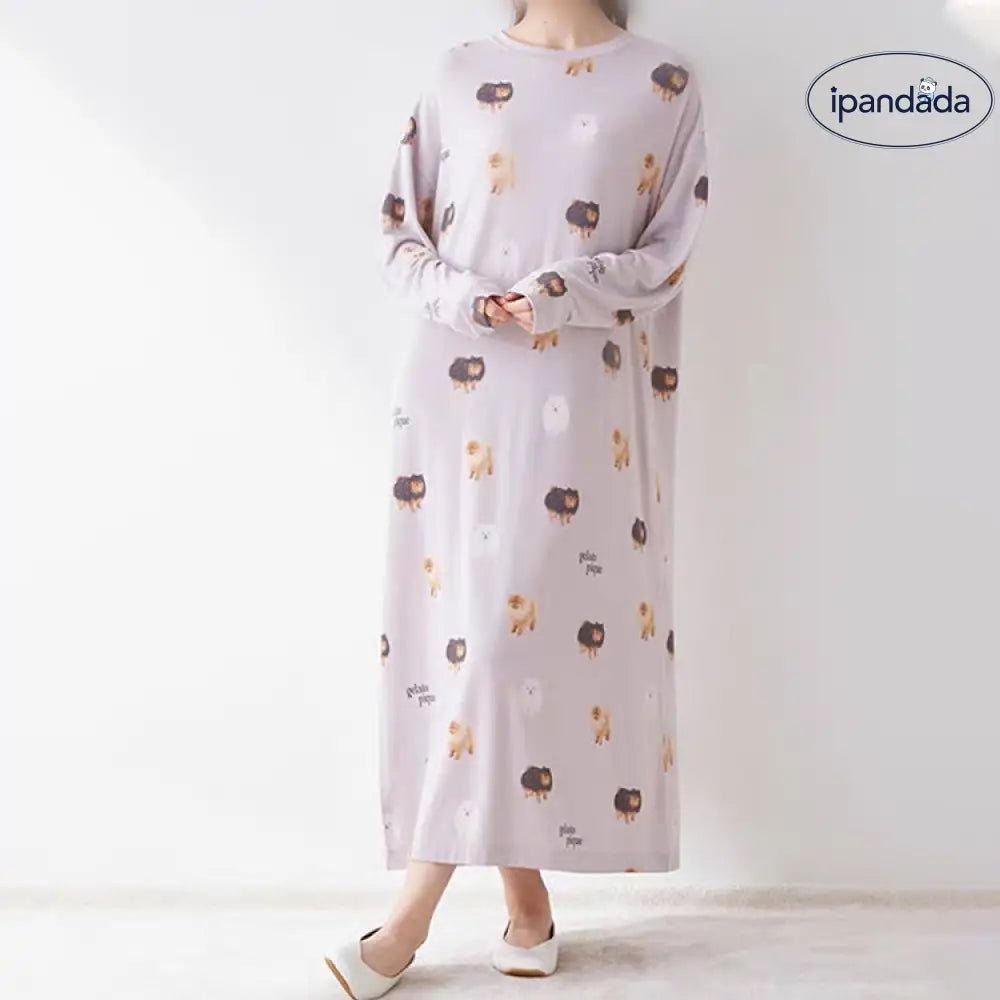 パジャマ ルームウェア レディース 可愛い かわいい 春 夏 秋 ルームワンピ 綿混 ゆったり ワンピース レディース＞ワンピース