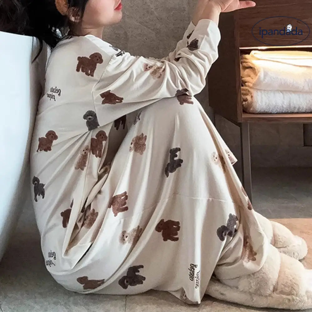 パジャマ ルームウェア レディース 可愛い かわいい 春 夏 秋 ルームワンピ 綿混 ゆったり ワンピース レディース＞ワンピース