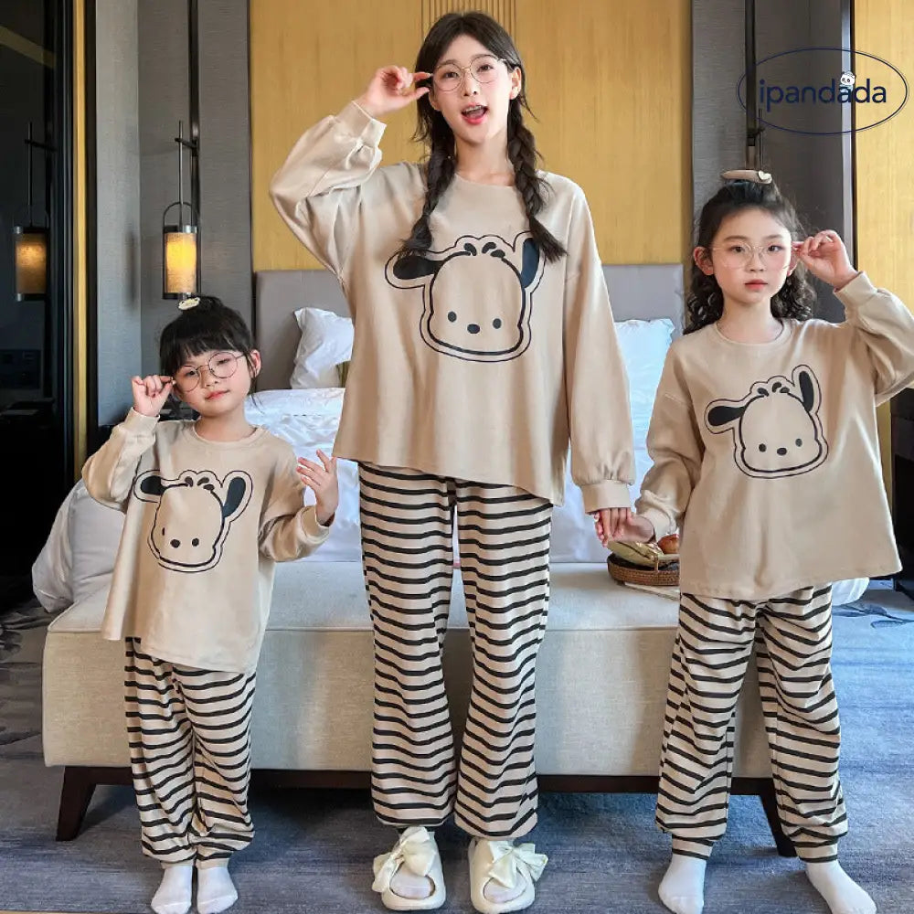 パジャマ 長袖 コットン 薄手 春 新作 親子セット カートゥーン 可愛い おしゃれ ルームウェア ID4591