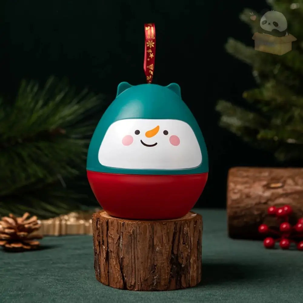 パンダ ギフトボック オーナメント クリスマス限定 包装 箱 おもしろ りんご入れ お菓子入れ 子供会 収納 贈り物 スノーマン / フリー グッズ＞その他