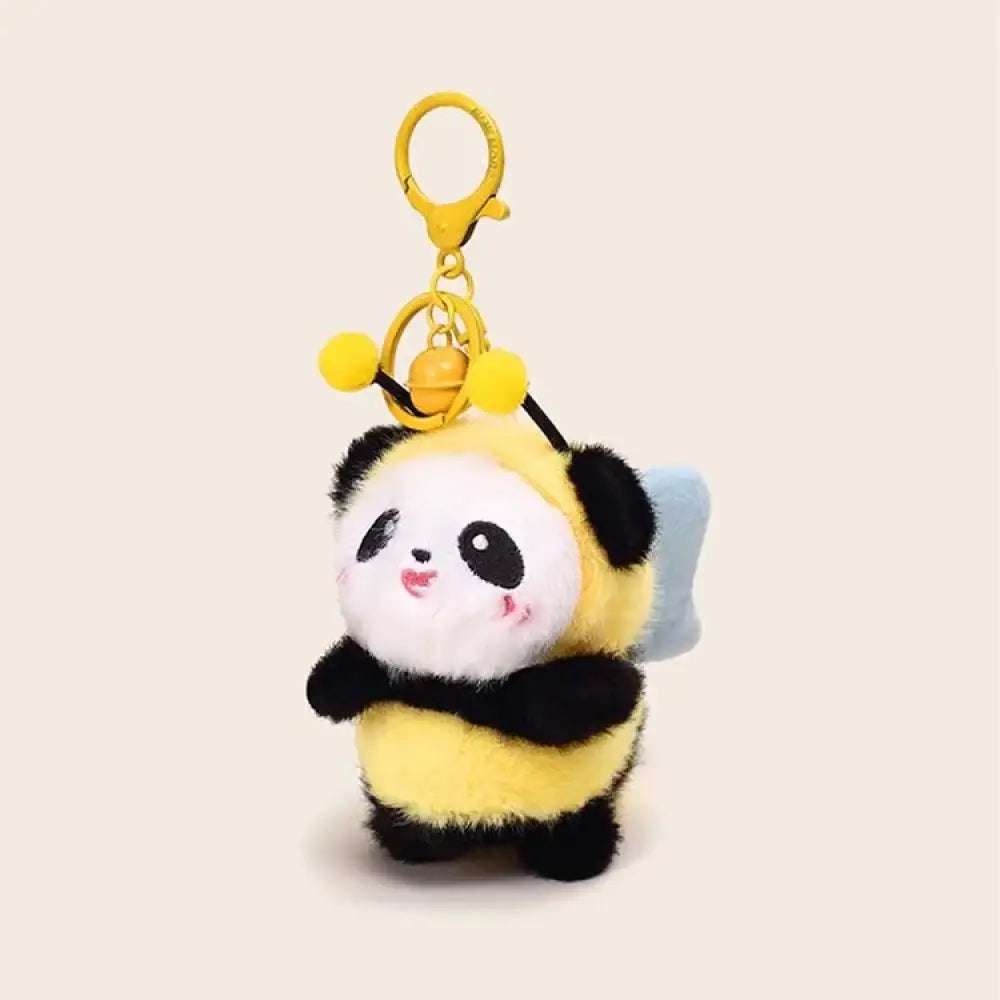 パンダ はち ぬいぐるみ ペンダント おもちゃ かわいい 動物 誕生日 バレンタインデー ギフト パンダタイプ1 / フリー グッズ＞ぬいぐるみ