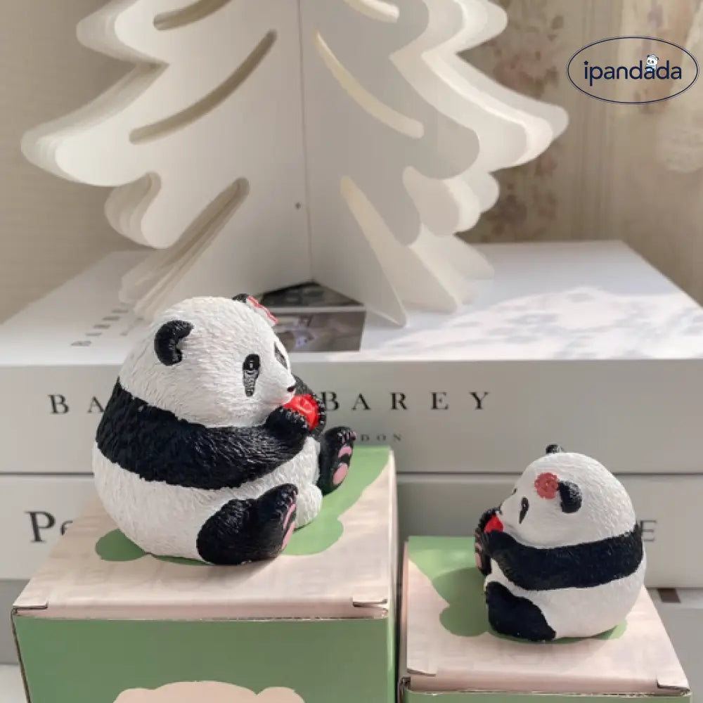パンダ花花 グッズ はなはな 置物 飾り かわいい フィギュア 贈り物