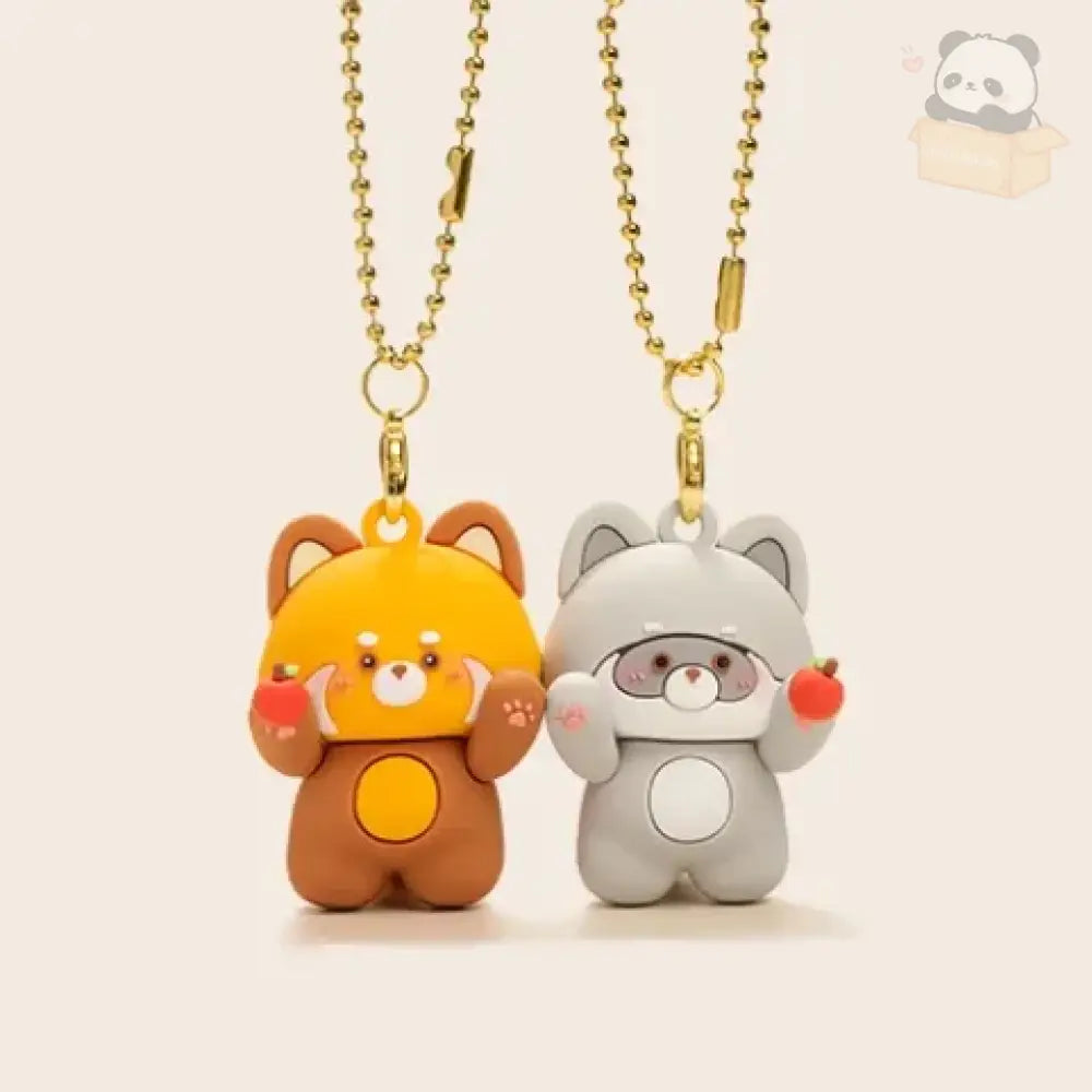パンダ マグネットキーホルダー フーバオ チーザイ 2個セット おそろい 磁石でくっつく 可愛い 友達 家族 ペア プレゼント ラクーンセット / フリー グッズ＞その他