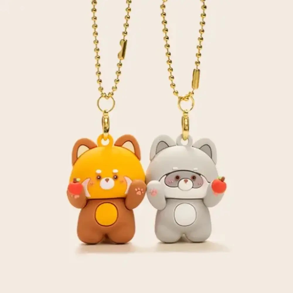 パンダ マグネットキーホルダー フーバオ チーザイ 2個セット おそろい 磁石でくっつく 可愛い 友達 家族 ペア プレゼント ラクーンセット / フリー グッズ＞その他