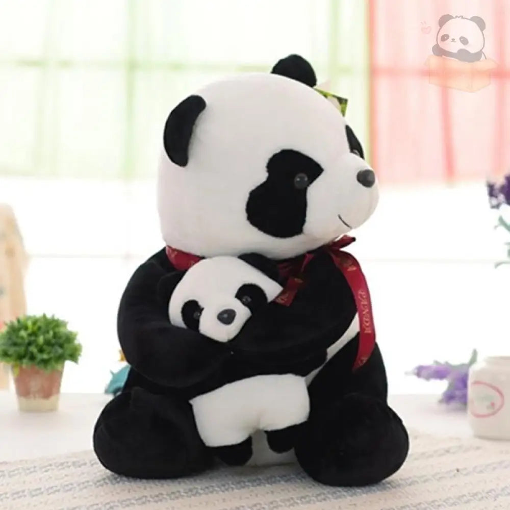 パンダ親子 ぬいぐるみ シャンシャン 親子 癒し 動物 おもちゃ 誕生日 記念日 クリスマスプレゼント パンダ親子 / 25cm グッズ＞ぬいぐるみ