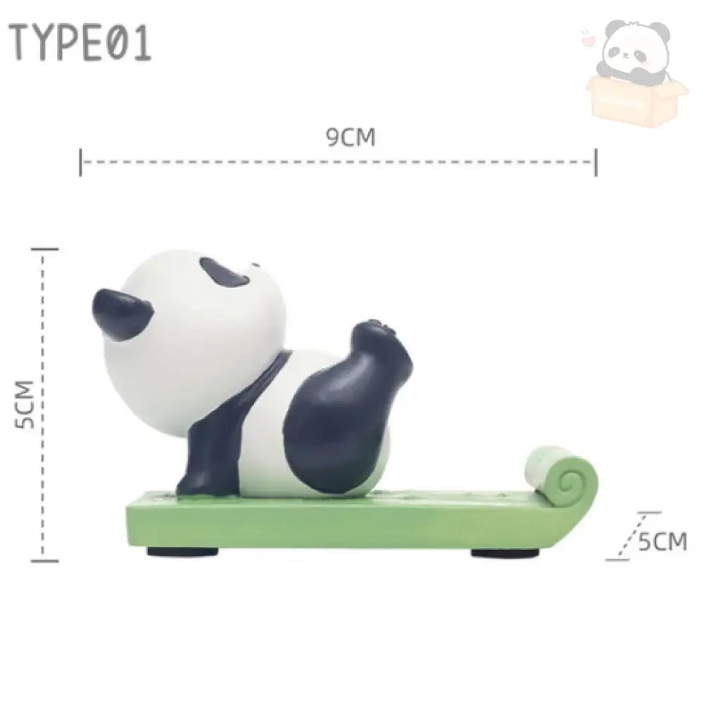 スマホスタンド かわいい パンダ 卓上 ホルダー 携帯電話用ドック スタンド 置物 滑り止め 縦置き 横置き パンダグッズ 雑貨 可愛い ケータイ タブレット 置台 飾り物 使用便利 インテリア おしゃれ 人気 誕生日 母の日 プレゼント type1, フリー