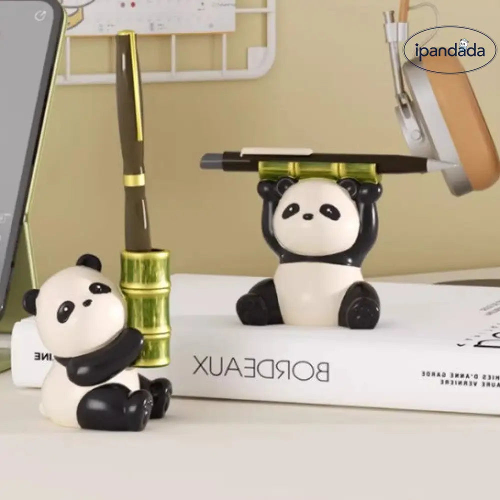 パンダホルダー 携帯電話 スマホスタンド かわいい オフィス 置物 滑り止め タブレット 飾り物 誕生日 プレゼント グッズ＞その他