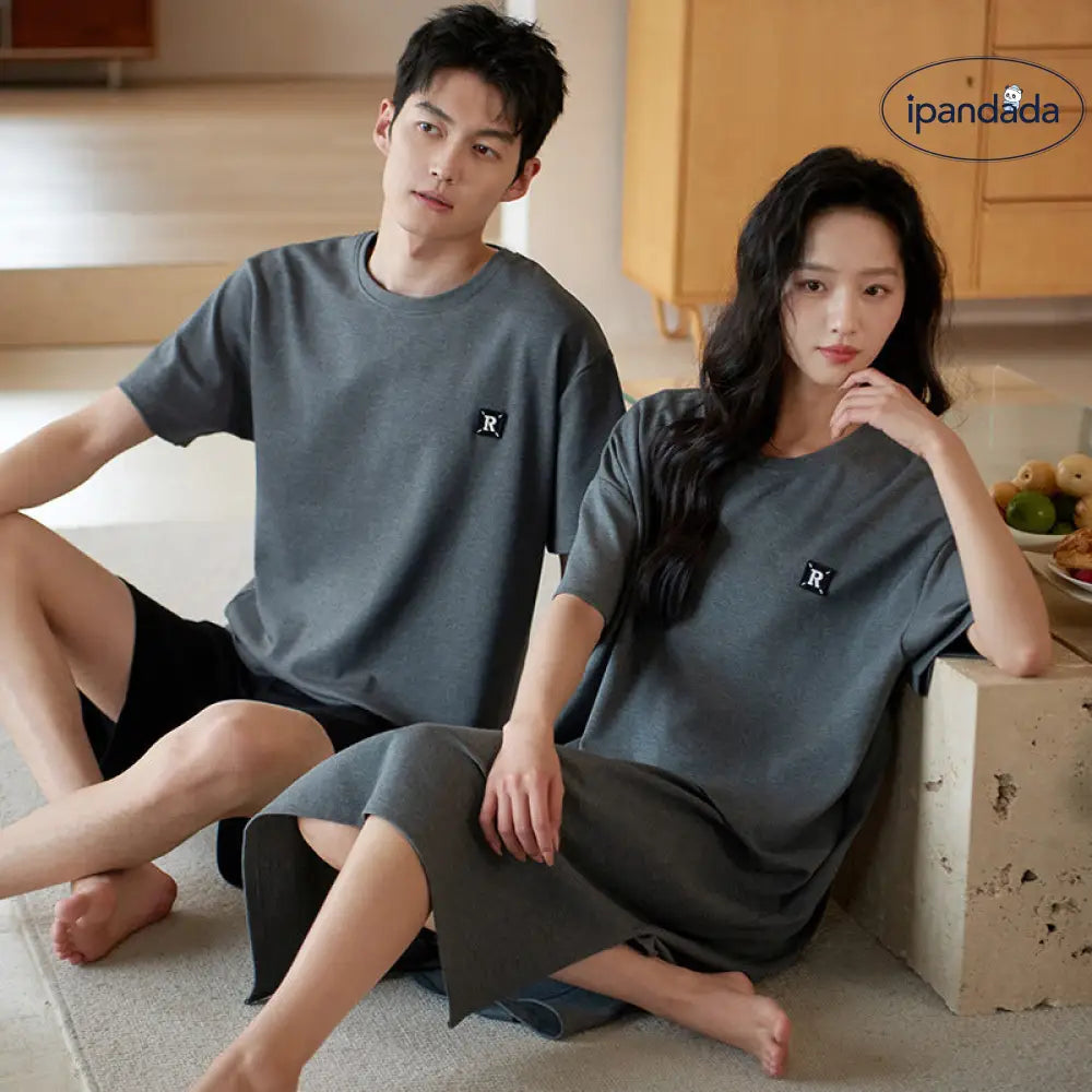 ID539 ペア パジャマ 半袖 夏 男女2着 セット メンズ ルームウェア パジャマ 春夏 レディース ペアパジャマ ギフト おしゃれ カップル ペア 結婚祝い プレゼント カップル＞セットアップ