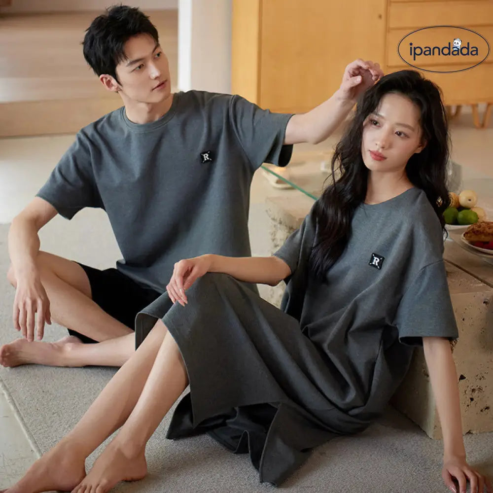 ID539 ペア パジャマ 半袖 夏 男女2着 セット メンズ ルームウェア パジャマ 春夏 レディース ペアパジャマ ギフト おしゃれ カップル ペア 結婚祝い プレゼント カップル＞セットアップ