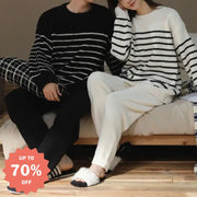 敬老の日 ペア パジャマ セット 秋 冬 ボーダー ファッション カップル ルームウェア 結婚祝い プレゼント 敬老の日 ギフト プレゼント 実用的 人気 贈り物 高齢者 おすすめ 贈りやすい おしゃれ フワフワ ギフト記念日
