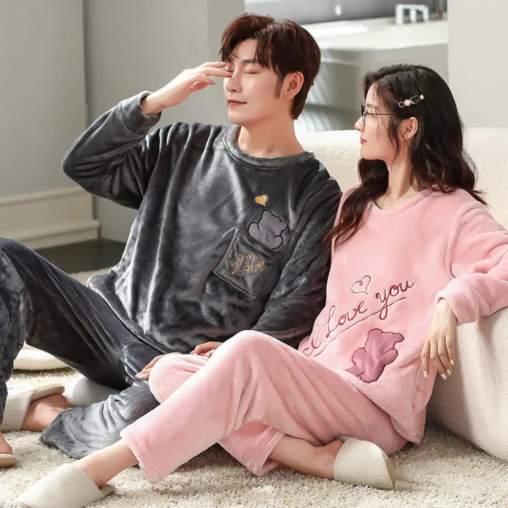 ペア パジャマ 上下セット もこもこ パジャマ 冬 大人 カップル お揃い 着ぐるみ パジャマ 着る毛布 冬物 防寒 寝間着 ルームウエア ペアお揃い 暖かい ふわふわ ゆったり 可愛い 寝巻き 防寒対策 レディース メンズ 彼女 彼氏
