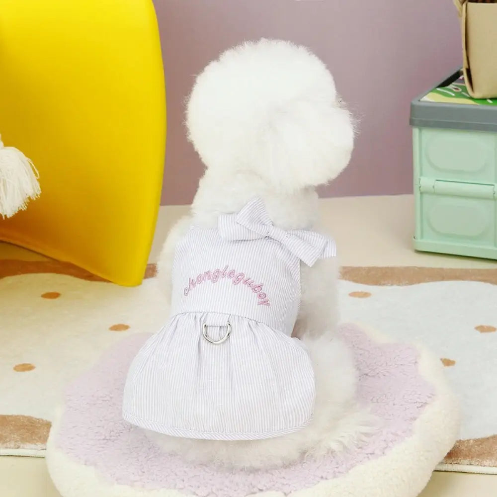 ペット服 ビション フォックス ポメラニアン セクシー キャミソール ワンピース ブルドッグ 猫用 犬用 スカート ID2350 パープル / XS ペット用品＞ウェア