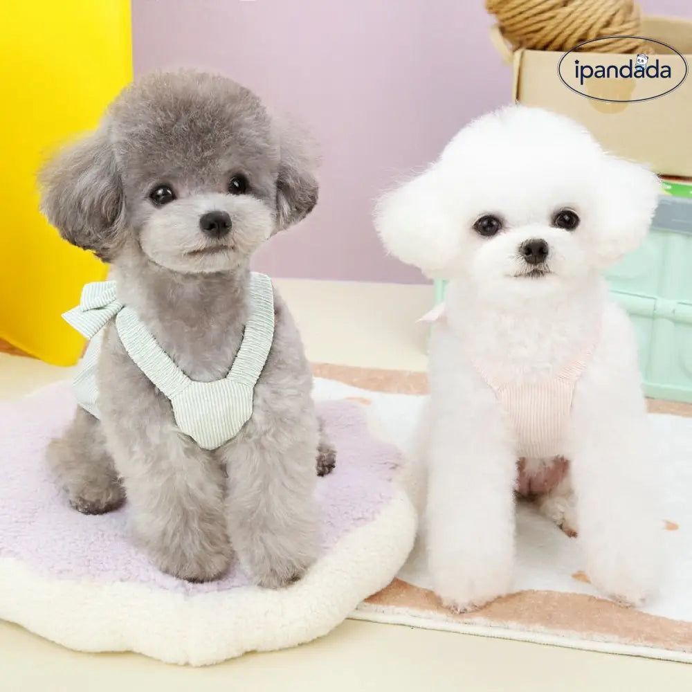 ペット服 ビション フォックス ポメラニアン セクシー キャミソール ワンピース ブルドッグ 猫用 犬用 スカート ID2350