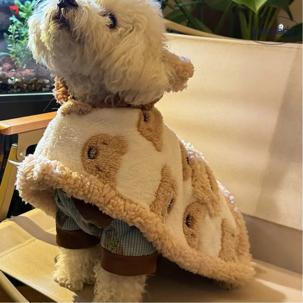 ペット服 猫犬用 服 毛布 パジャマ ベッド用 しばいぬ ローブ 大型犬用 ケープ ID3450