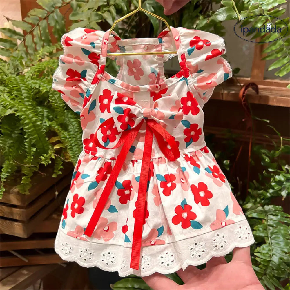 ペット服 猫 ワンピース 春夏用 テディ ベア ビション コーギー 小型犬 猫ちゃん 犬服 アイテム ID1875