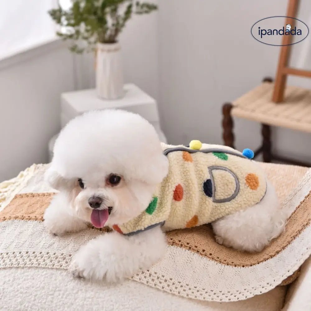 ペット服 秋冬 保温 中小型犬 コーギー シュナウザー テディ ベア ポイント ベスト ジャケット ID2893