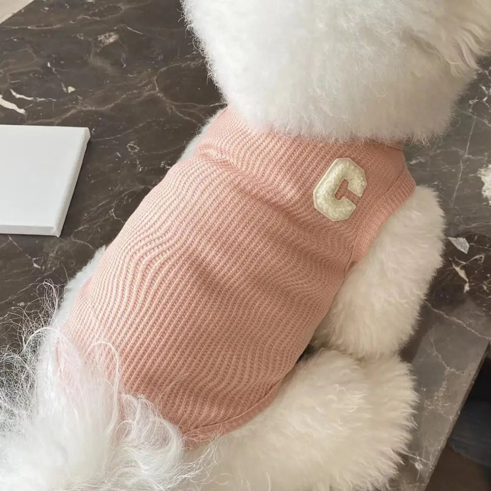 ぺット服 犬 春 秋ベスト 可愛い ドッグ ウェア ペット おしゃれ 洋服 春夏 インスタ映え お出掛け お散歩 お旅行 ピンク / S（対応体重1.2-2KG） ペット用品＞ウェア