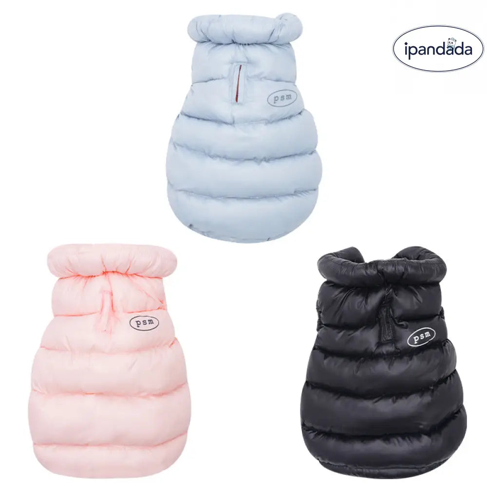 ペット服 犬服 二足 ダウンジャケット 冬 保温 綿入り 小型犬 ベスト ベスト ID2512