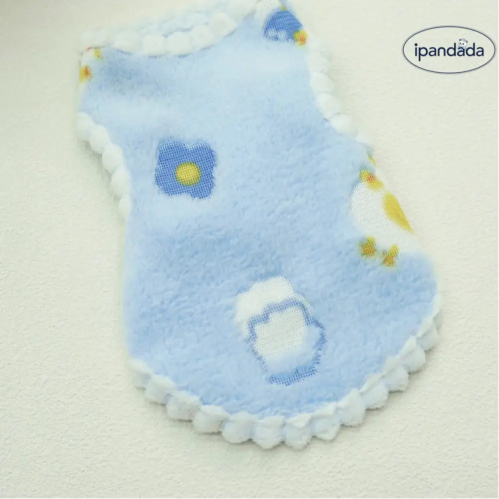 ペット服 犬 猫 秋冬 加フリース 厚手 かわいい テディ ベア ビション ルームウェア 小さな ベスト ID2715