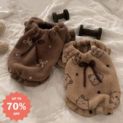 ペット服 犬 猫 秋冬新作 フリース 保温 部屋着 タディ ビション用パジャマ ルームウェア テディ ビションフリーゼ ID3255