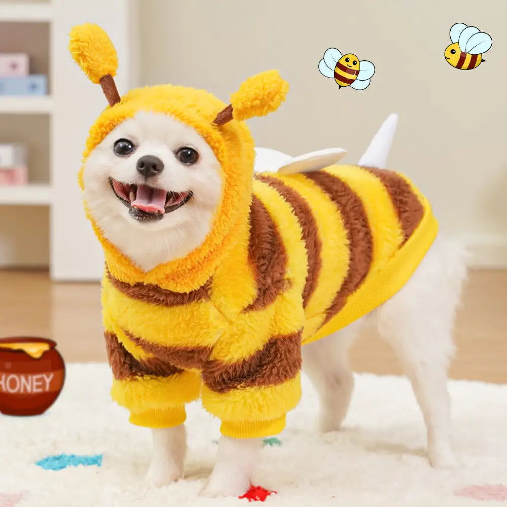 ペット服 犬 猫用品 秋冬 犬変身コスチューム ハチ テディ ベア ビション フランシス 法鬥 猫 加毛 新品 小型犬 中型犬 ID2506