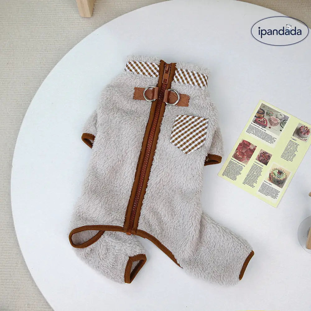 ペット服 犬服 四肢付きフリース 秋冬用 小中型犬用 愛犬用 ジッパータイプ ペット厚手 ベスト 猫用 フリースインナー ID2341