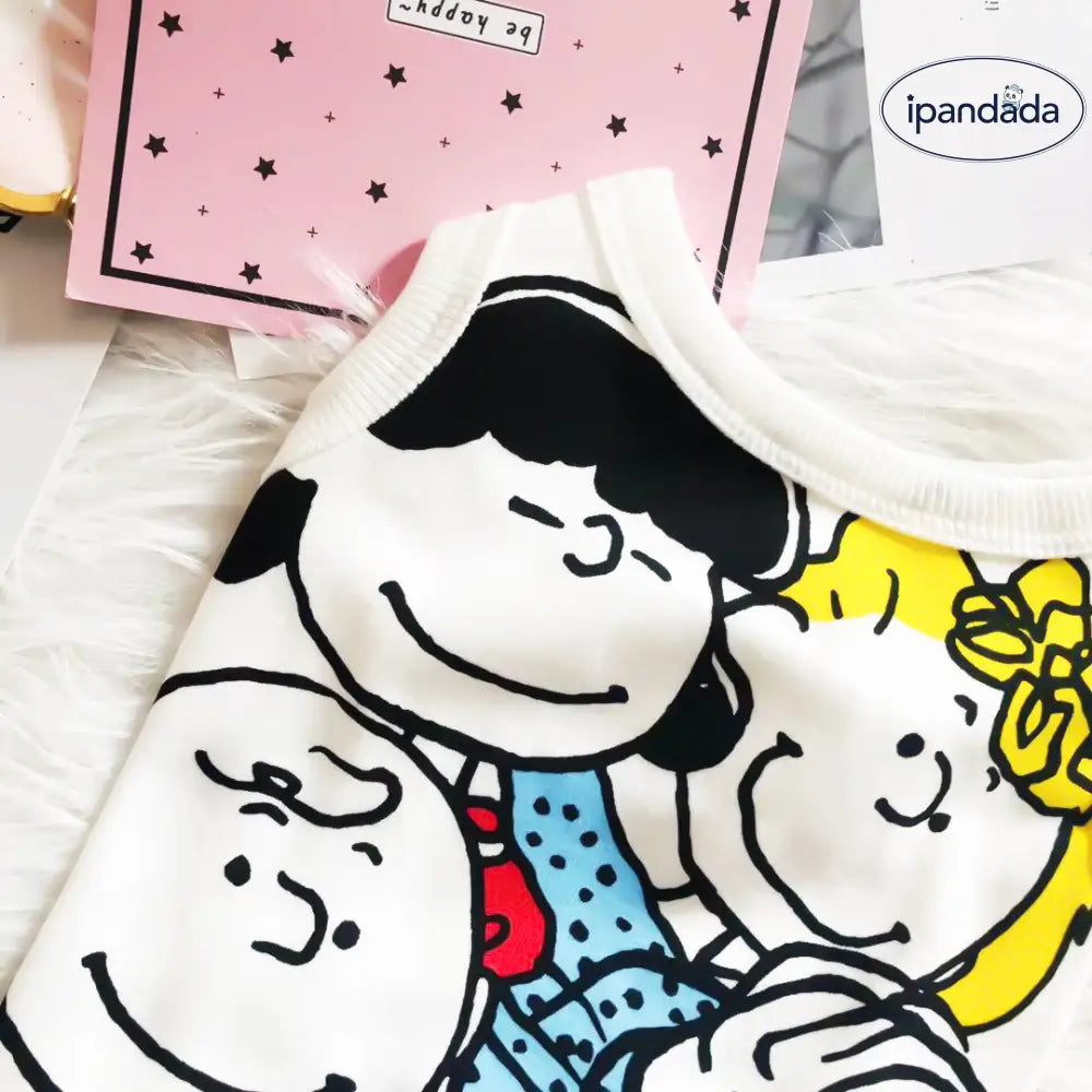 ペット服 犬服 プリント キャラクター ペットベスト 犬用 小型犬 春夏秋 かわいい 室内着 お散歩 おしゃれ ID4006