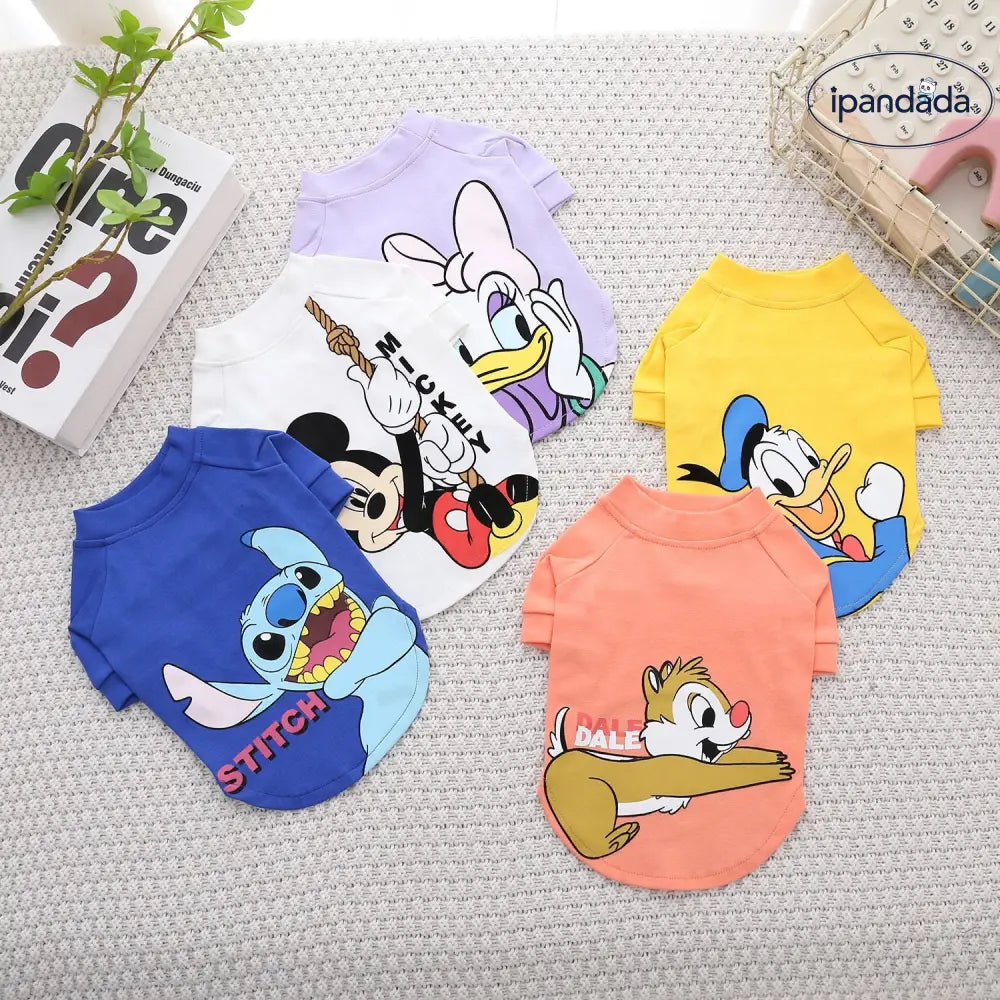 ペット服 ペット服 犬の服 春秋 ウェア 小型犬 中型犬 女の子 男の子 ミッキー ドナルドダック スティッチ ID4380 ペット用品＞ウェア