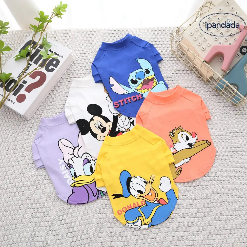 ペット服 ペット服 犬の服 春秋 ウェア 小型犬 中型犬 女の子 男の子 ミッキー ドナルドダック スティッチ ID4380 ペット用品＞ウェア