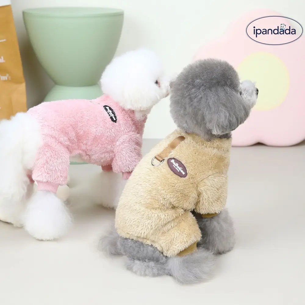 ペット 服 三色 リング 四足 フリース 犬 服 秋冬 新作 ペット 服 テディ 服 ID2519