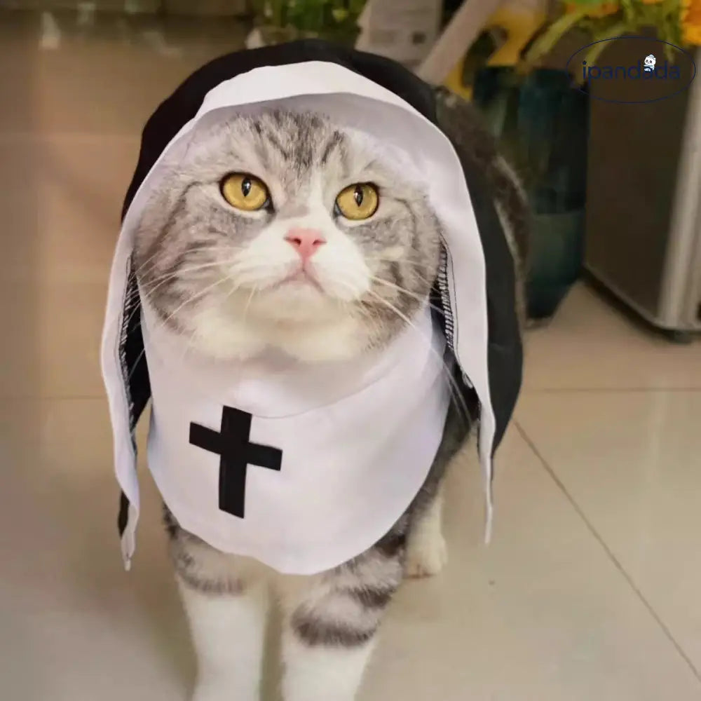 ペット ハロウィン 衣装 おもしろ 変身 コスチューム 犬服 ハロウィン 修道女 衣装 猫用衣装 小型犬 パピー 犬服 おしゃれ ID2692