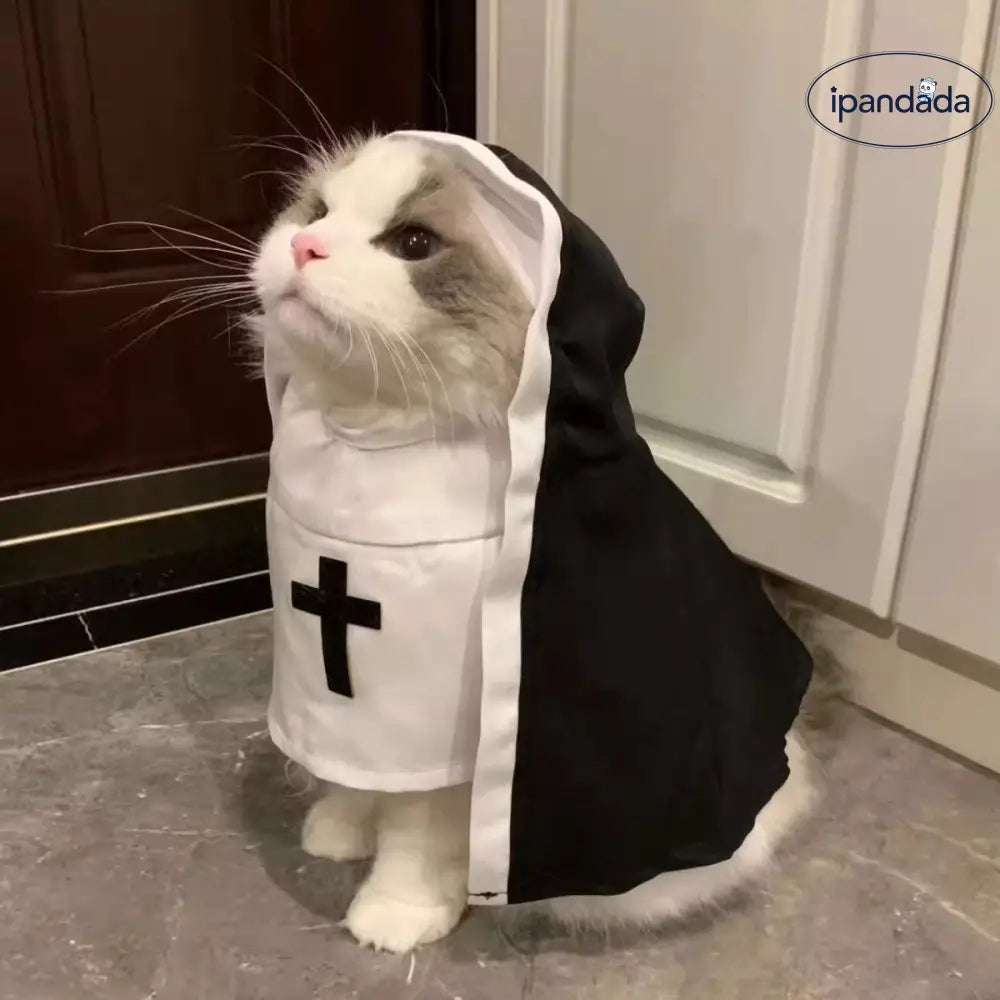 ペット ハロウィン 衣装 おもしろ 変身 コスチューム 犬服 ハロウィン 修道女 衣装 猫用衣装 小型犬 パピー 犬服 おしゃれ ID2692