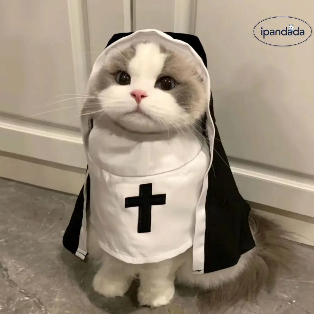 ペット ハロウィン 衣装 おもしろ 変身 コスチューム 犬服 ハロウィン 修道女 衣装 猫用衣装 小型犬 パピー 犬服 おしゃれ ID2692