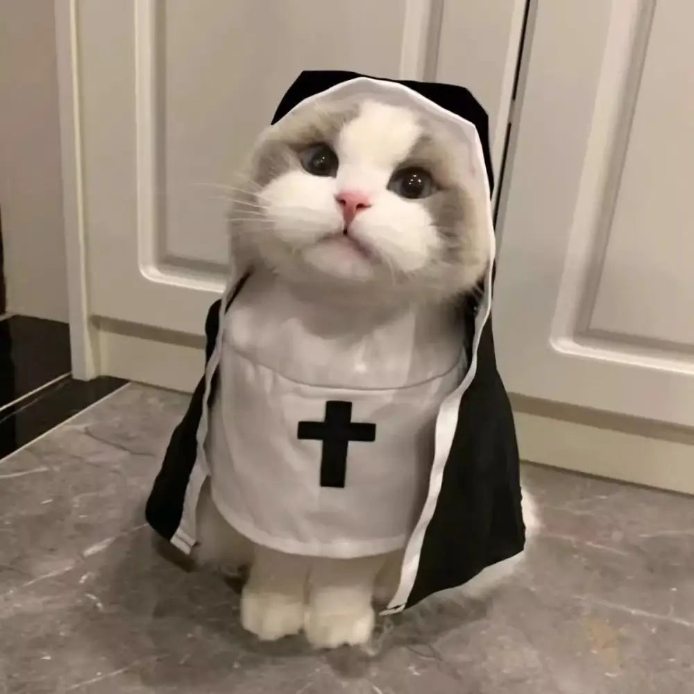 ペット ハロウィン 衣装 おもしろ 変身 コスチューム 犬服 ハロウィン 修道女 衣装 猫用衣装 小型犬 パピー 犬服 おしゃれ ID2692