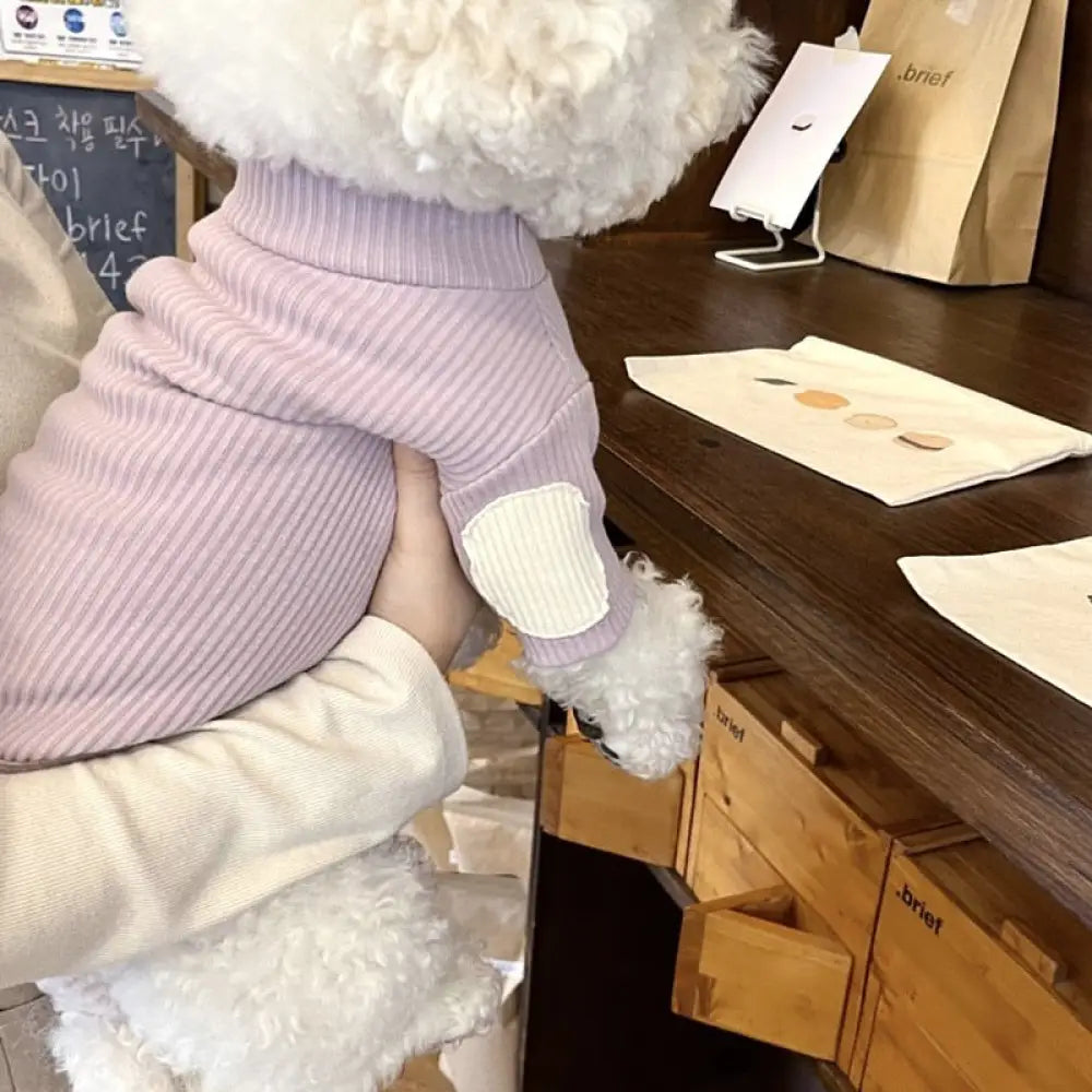 ペット インナーシャツ 犬用服 秋用 テディ ビションフリーゼ ヨークシャーテリア ポメラニアン 小猫用 猫 秋冬シーズン ID2402 パープル / XS ペット用品＞ウェア