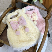 ペット コットンドレス テディ ベア ビション プードル ヨークシャー マルチーズ 小型犬 猫用 犬服 秋冬用 ID2787