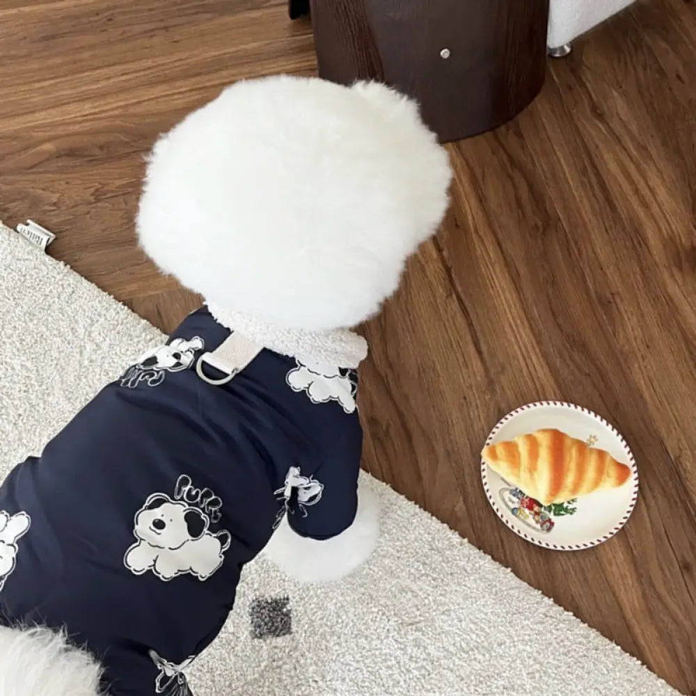 ペット コットンウェア テディ ベア用 秋冬 ボアジャケット 小型犬 ポメラニアン ビションフリーゼ ヨークシャーテリア 冬用 ID3276 タイプ④ / XS