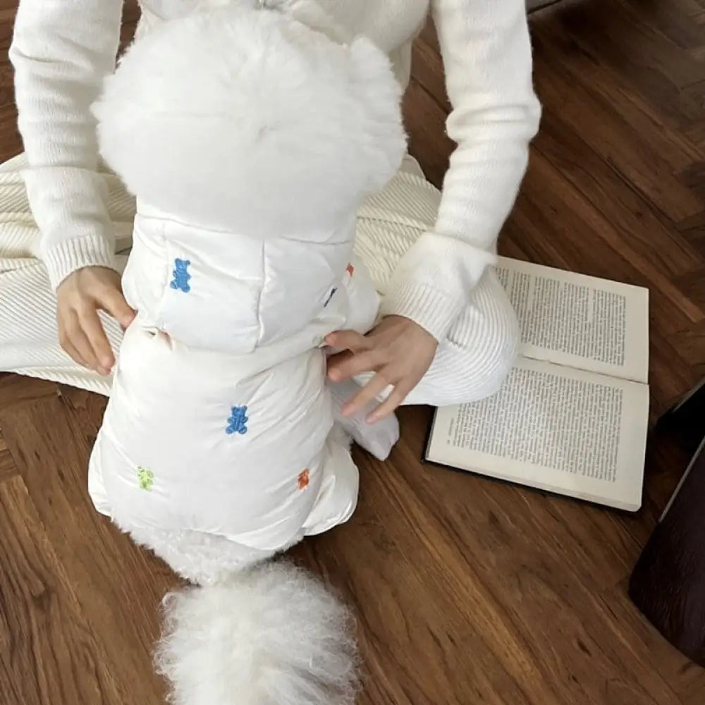 ペット コットンウェア テディ ベア用 秋冬 ボアジャケット 小型犬 ポメラニアン ビションフリーゼ ヨークシャーテリア 冬用 ID3276 タイプ① / XS