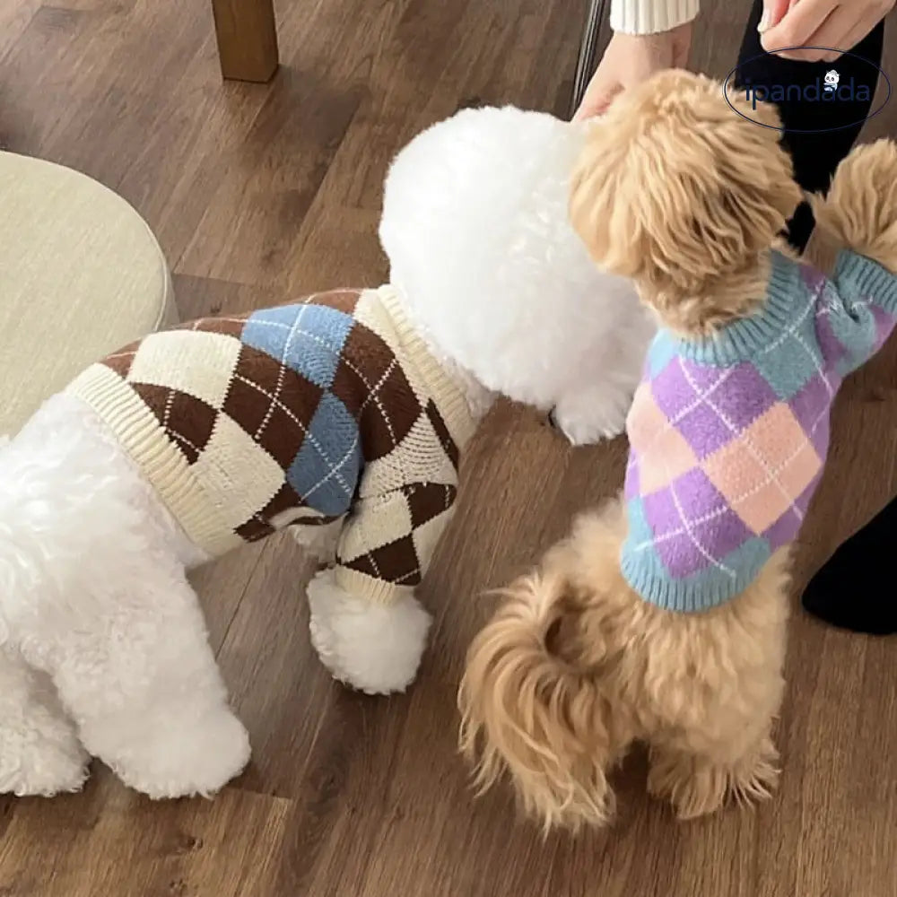 ペット ニット セーター テディ ビション フォックステリア ヨークシャー 小型犬 猫用 ドッグウェア 秋冬 ID2819